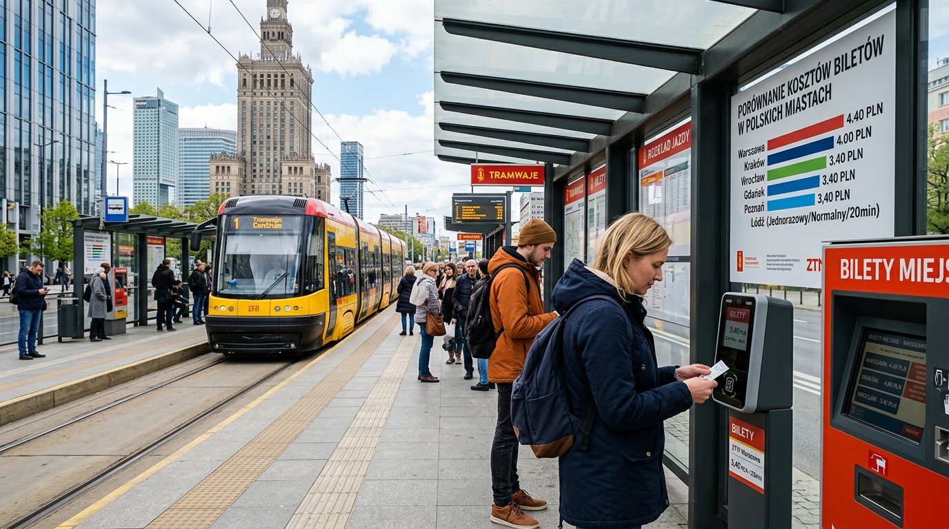 Porównanie kosztów biletów w największych miastach Polski